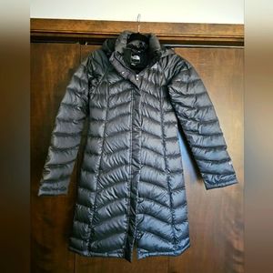 The North Face Womens 600 Gray Down Filled Puffer Parka XS Detachable Hood